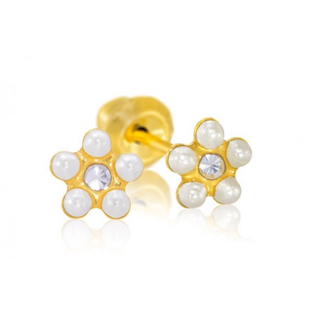  PRIM INVERNESS PENDIENTE 24K 931C FLOR PERLA BLANCA 