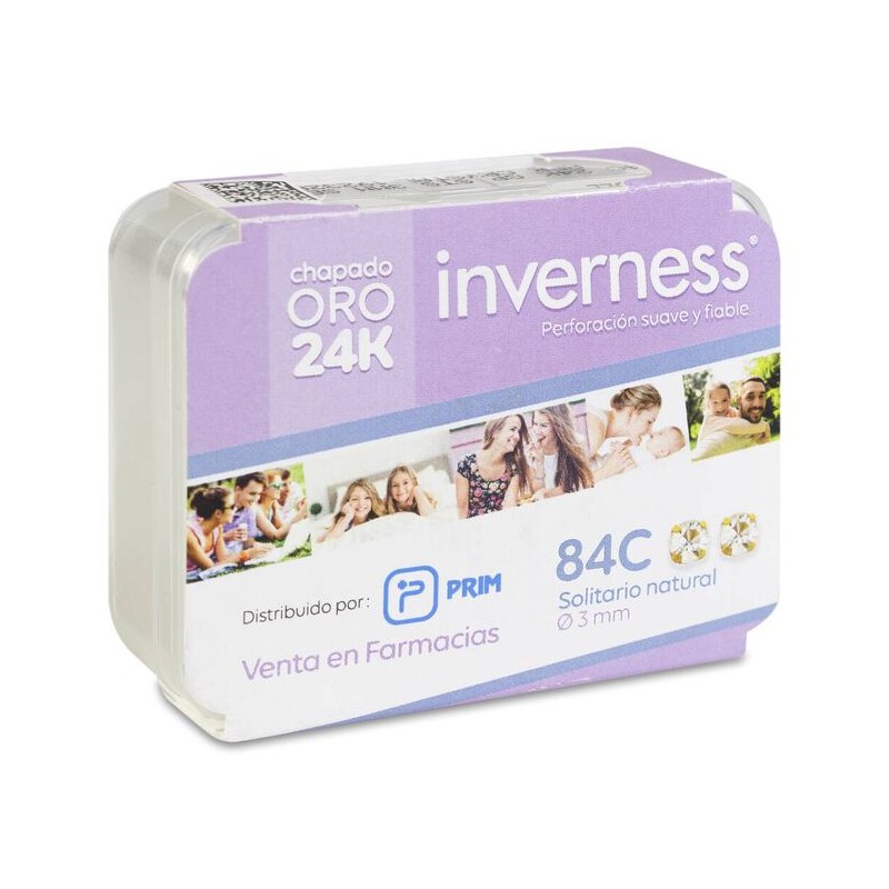 PRIM INVERNESS PENDIENTE 24K 84C SOLITARIO NATURAL 3 MM PRIM INVERNESS PENDIENTE 24K 84C SOLITARIO NATURAL 3 MM