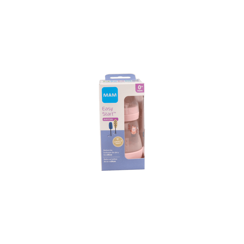 MAM EASY START BIBERON ANTICOLICO MATT-ROSA 160 ML MAM EASY START BIBERON ANTICOLICO MATT-ROSA 160 ML