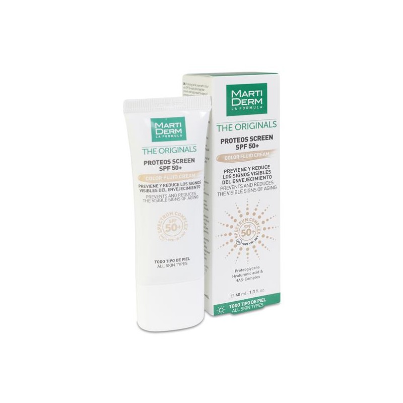 MARTIDERM PROTEOS SCREEN SPF 50+ FLUID CREAM COLOR 40 ML MARTIDERM PROTEOS SCREEN SPF 50+ FLUID CREAM COLOR 40 ML