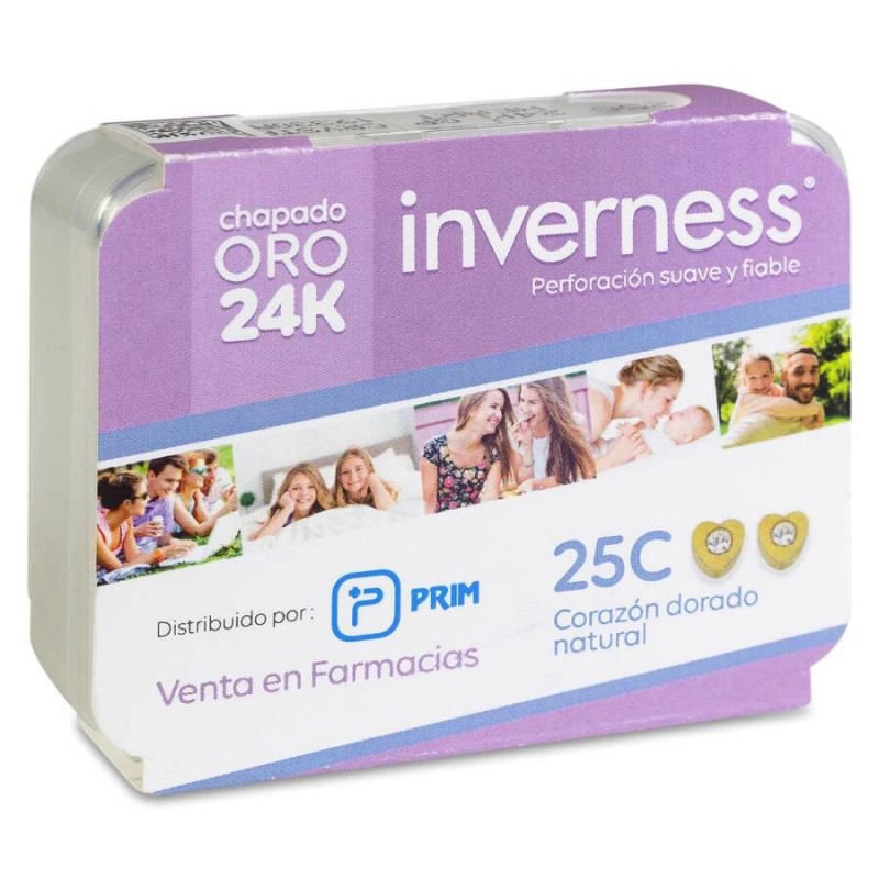 PRIM INVERNESS PENDIENTE 24K 25C CORAZON DORADO NATURAL