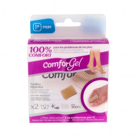  PRIM COMFORGEL ANILLO DIGITAL RECUBIERTO CON TEJIDO ELASTICO  2 UNIDADES TALLA L - XL 