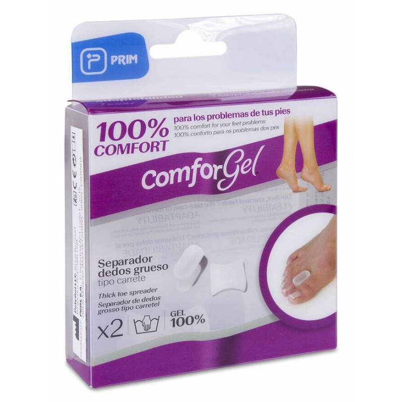 PRIM COMFORGEL SEPARADEDOS EN CARRETE GRUESO 2 UNIDADES TALLA L PRIM COMFORGEL SEPARADEDOS EN CARRETE GRUESO 2 UNIDADES TALLA L