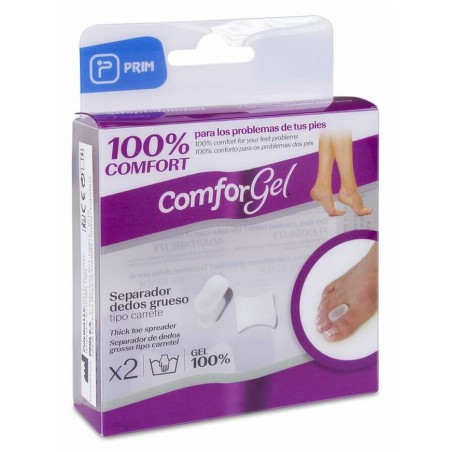  PRIM COMFORGEL SEPARADEDOS EN CARRETE GRUESO 2 UNIDADES TALLA L 