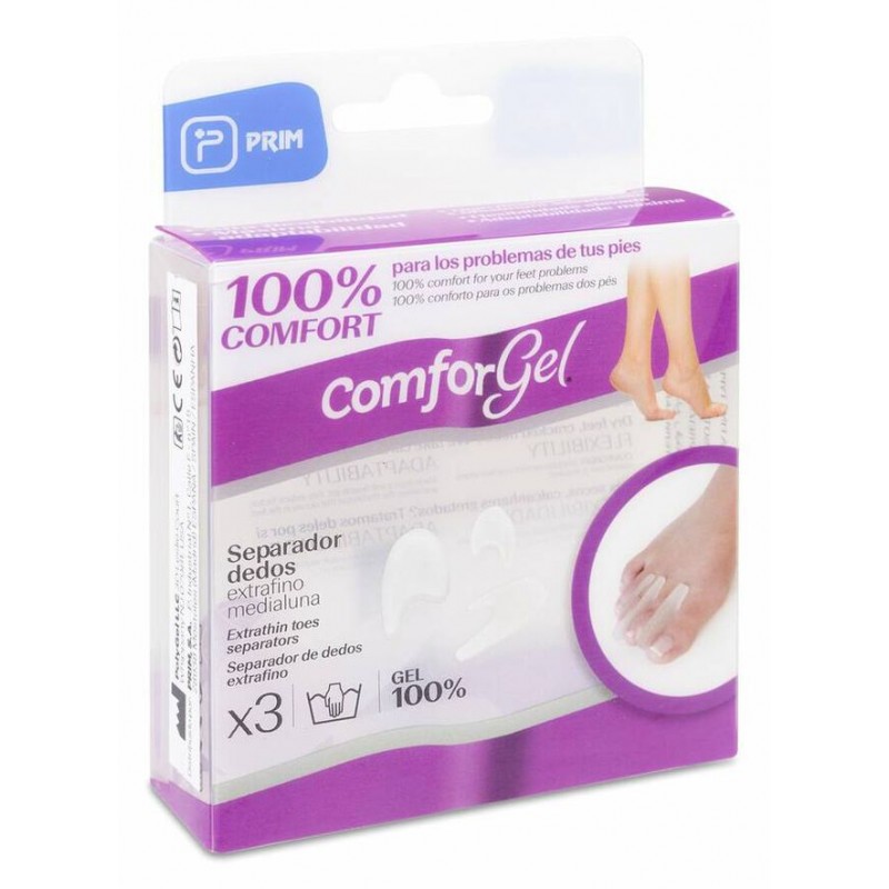 PRIM COMFORGEL SEPARADEDOS MEDIA LUNA EXTRAFINO 3 UNIDADES PRIM COMFORGEL SEPARADEDOS MEDIA LUNA EXTRAFINO 3 UNIDADES