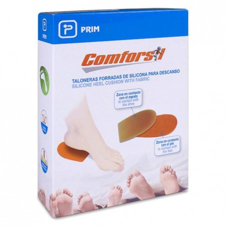  PRIM COMFORSIL TALONERAS FORRADAS DESCANSO SILICONA 2 UNIDADES TALLA L CCF214L 