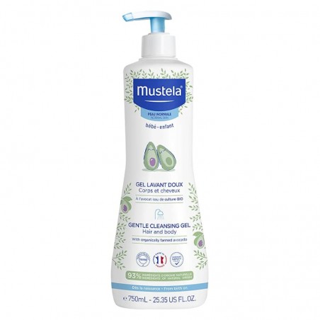  MUSTELA BEBE GEL DE BAÑO SUAVE 750ML 