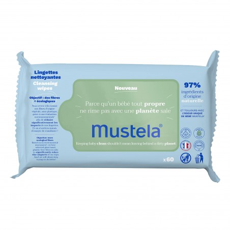  MUSTELA TOALLITAS GRUESA 60 UDS 
