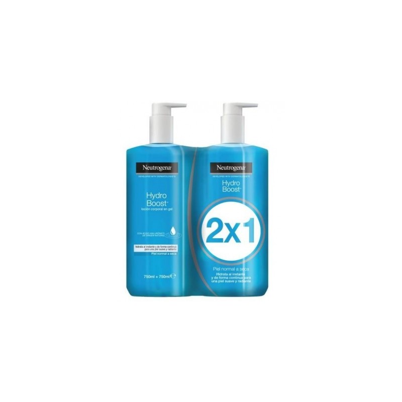 NEUTROGENA HYDRO BOOST LOCION CORPORAL HIDRATANTE GEL 750 ML 2 X 1