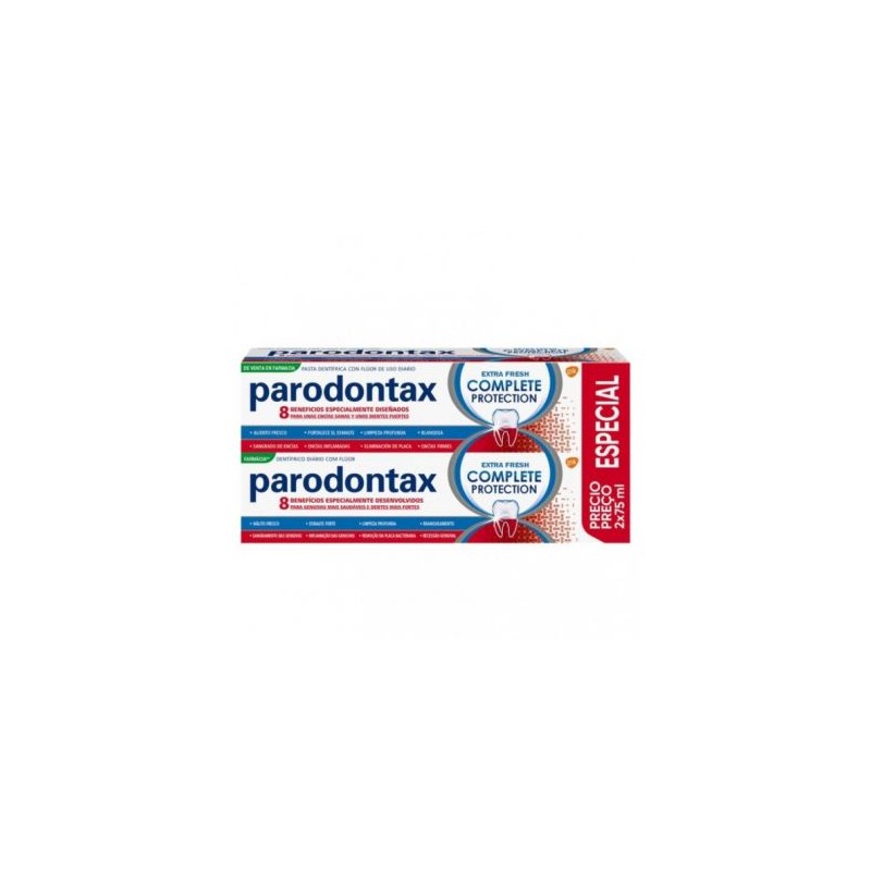 PARODONTAX COMPLETE PROTECTION EXTRA FRESH 2 ENVASES 75 ML PARODONTAX COMPLETE PROTECTION EXTRA FRESH 2 ENVASES 75 ML
