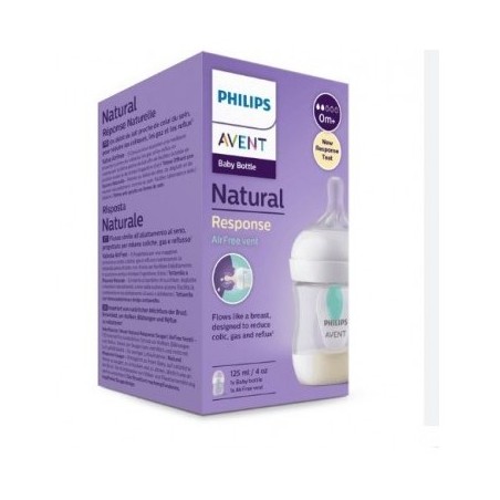  PHILIPS AVENT NATURAL BIBERON ANTI-COLIC RESPONSE AIR FREE + 0 MESES 1 UNIDAD 125 ML 