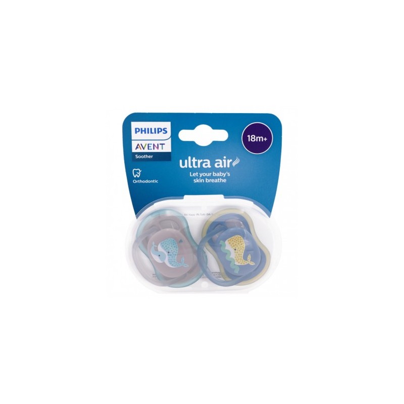 CHUPETE SILICONA PHILIPS AVENT ULTRA AIR +18 MESES 2 UNIDADES SCF376/01 CHUPETE SILICONA PHILIPS AVENT ULTRA AIR +18 MESES 2 UNIDADES SCF376/01