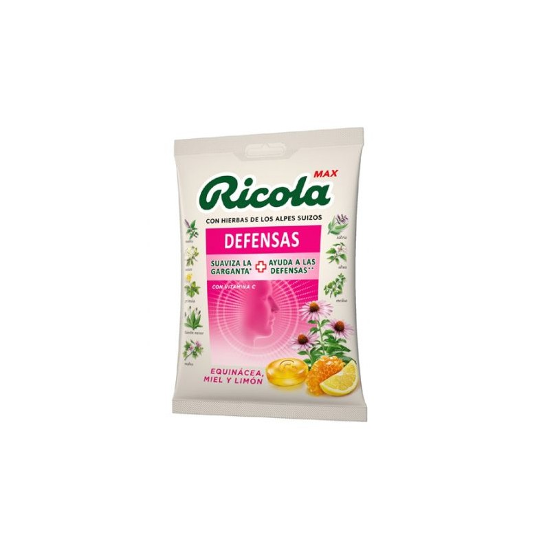 RICOLA MAX EQUINACEA MIEL LIMON 70 GR RICOLA MAX EQUINACEA MIEL LIMON 70 GR