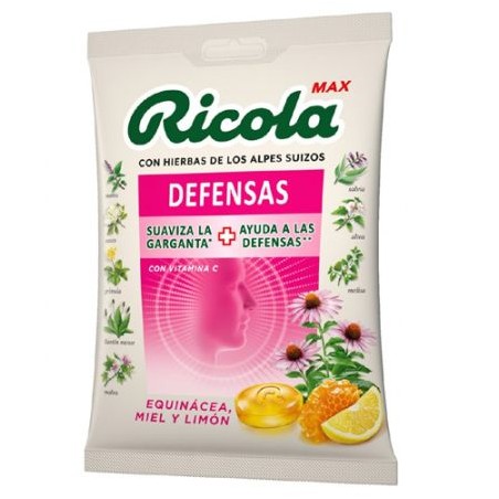  RICOLA MAX EQUINACEA MIEL LIMON 70 GR 