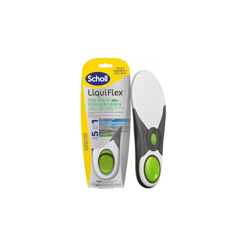 SCHOLL PLANTILLAS LIQUIFLEX DIARIO 2 UNIDADES TALLA S SCHOLL PLANTILLAS LIQUIFLEX DIARIO 2 UNIDADES TALLA S