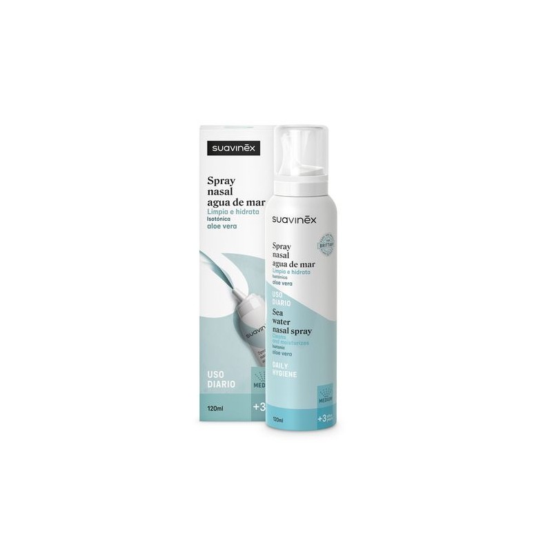 SUAVINEX SPRAY NASAL AGUA DE MAR ISO ALOE +3A 120ML SUAVINEX SPRAY NASAL AGUA DE MAR ISO ALOE +3A 120ML