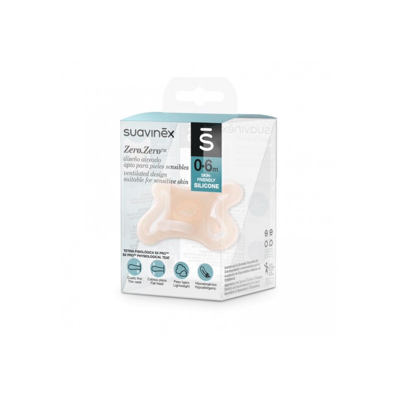 SUAVINEX CHUPETE SILICONA FISIOLOGICO ZERO-ZERO 0 - 6 MESES 1 UNIDAD SUAVINEX CHUPETE SILICONA FISIOLOGICO ZERO-ZERO 0 - 6 MESES 1 UNIDAD