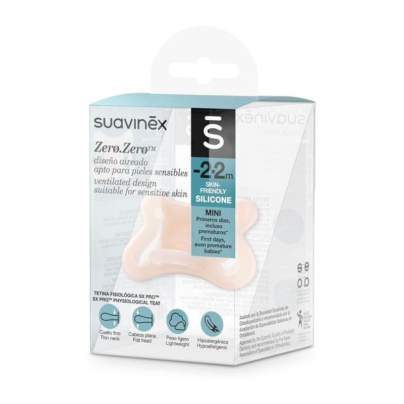 SUAVINEX CHUPETE SILICONA FISIOLOGICO ZERO-ZERO -2 -2 MESES 1 UNIDAD SUAVINEX CHUPETE SILICONA FISIOLOGICO ZERO-ZERO -2 -2 MESES 1 UNIDAD