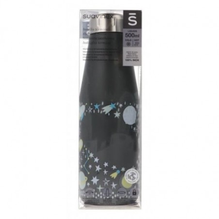  SUAVINEX BOTELLA TERMO PARA LIQUIDOS DE ACERO INOXIDABLE 500 ML 