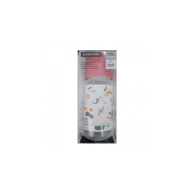 SUAVINEX BIBERON TETINA SILICONA FISIOLOGICA FLUJO L 360 ML SUAVINEX BIBERON TETINA SILICONA FISIOLOGICA FLUJO L 360 ML
