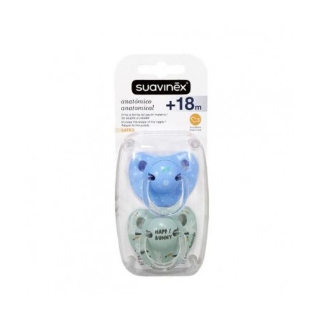  SUAVINEX CHUPETE SILICONA ANATOMICO  CLASICO +18M 2 U 