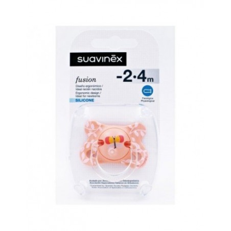 CHUPETE SILICONA T FISIOLOGICA SUAVINEX FUSION 2-4 M 1 U 