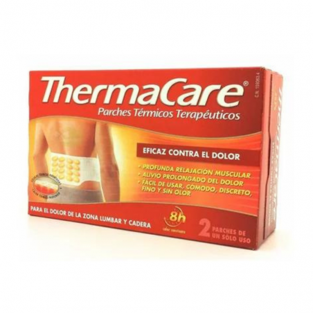  THERMACARE PARCHE TERMICO ZONA LUMBAR CADERA 2 PARCHES 