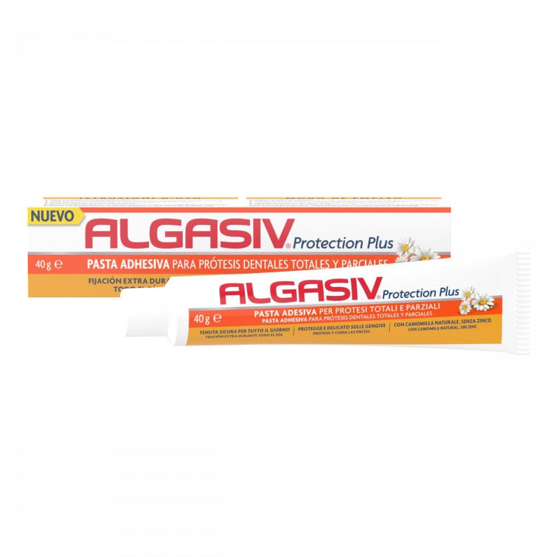 ALGASIV PROTECTION PLUS PASTA ADHESIVA PARA PROTESIS DENTALES 1 TUBO 40 G ALGASIV PROTECTION PLUS PASTA ADHESIVA PARA PROTESIS DENTALES 1 TUBO 40 G
