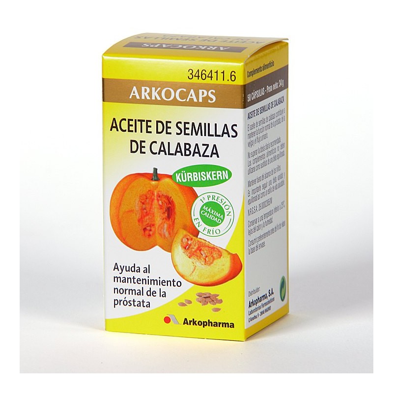 ARKOCAPS ACEITE SEMILLA CALABAZA 50 CAPS ARKOCAPS ACEITE SEMILLA CALABAZA 50 CAPS