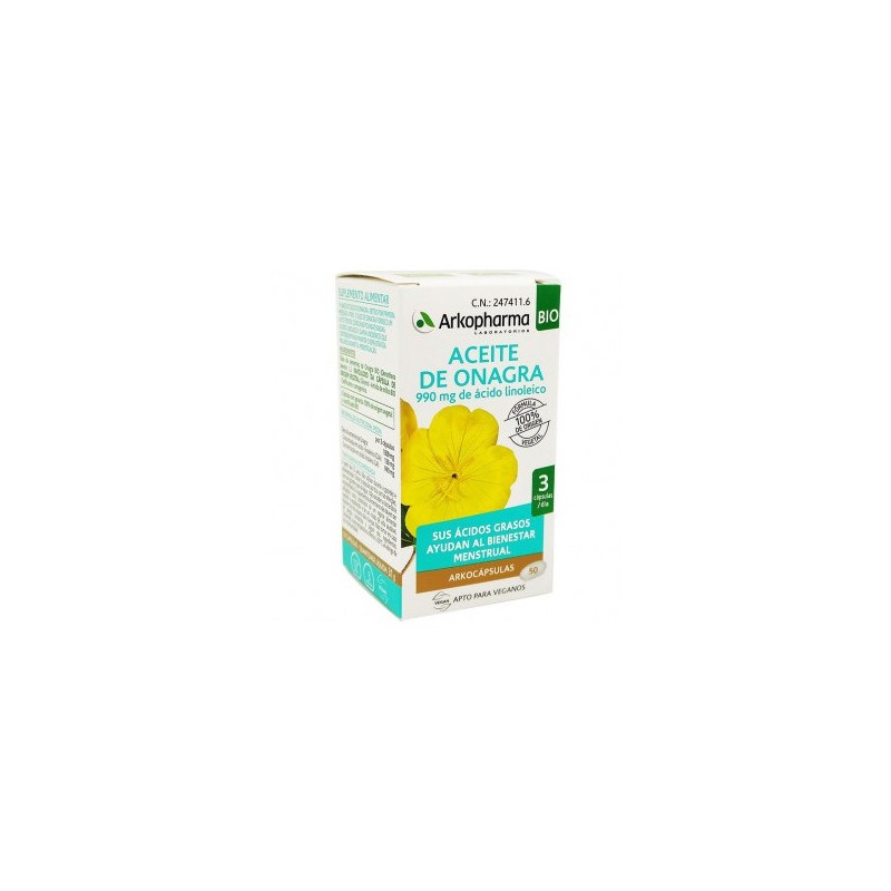ARKOCAPS ACEITE DE ONAGRA 50 CAPS ARKOCAPS ACEITE DE ONAGRA 50 CAPS