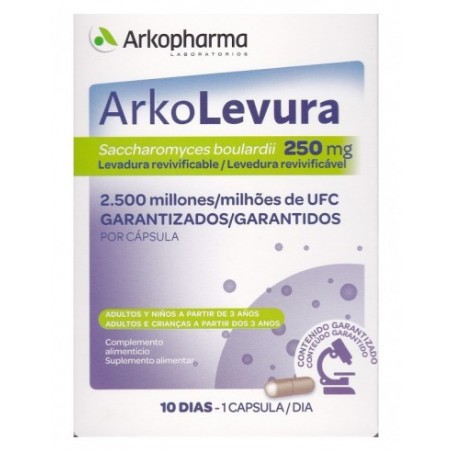  ARKOLEVURA 250 MG 10 CAPS 