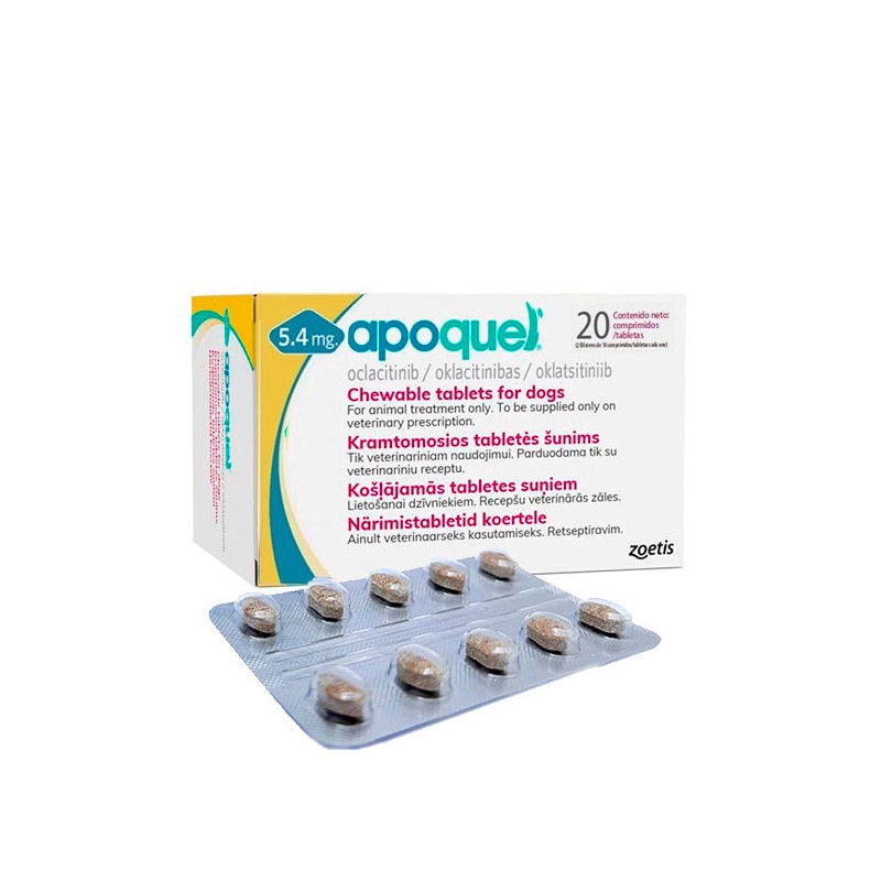 APOQUEL 5,4 MG 20 COMPRIMIDOS APOQUEL 5,4 MG 20 COMPRIMIDOS