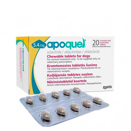  APOQUEL 5,4 MG 20 COMPRIMIDOS 