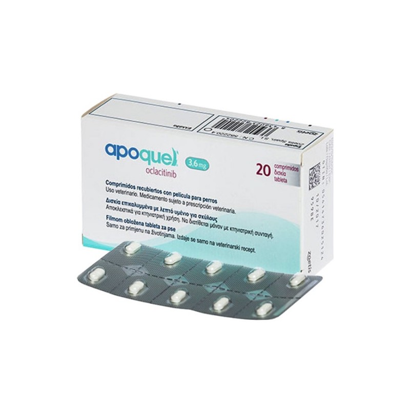 APOQUEL 3,6 MG 20 COMPRIMIDOS ZOETIS APOQUEL 3,6 MG 20 COMPRIMIDOS ZOETIS