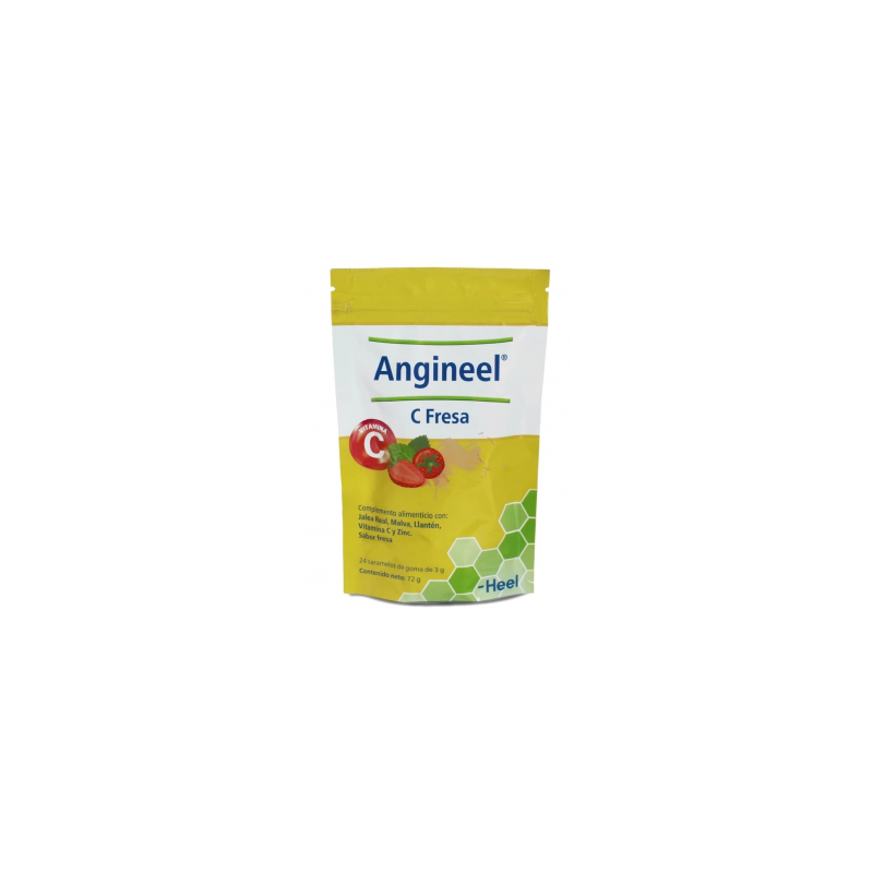 ANGINEEL C FRESA 24 CARAMELOS DE GOMA SABOR FRESA