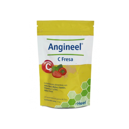  ANGINEEL C FRESA 24 CARAMELOS DE GOMA SABOR FRESA 