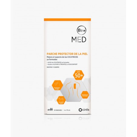  BE+ MED PARCHE PROTECTOR DE LA PIEL 10 PARCHES 15 CM X 4 CM 