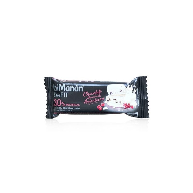 BIMANAN BEFIT 1 UNID.CHOCOLATE BLANCO CON ARANDANOS BARRITAS