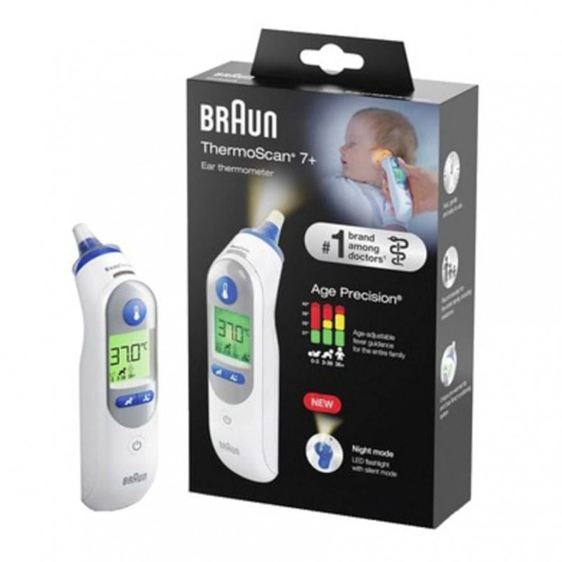 BRAUN THERMOSCAN7 TERMOMETRO DE OIDO INFRARROJOS  IRT6525