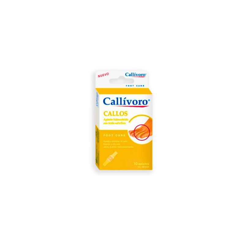CALLIVORO CALLOS APOSITO HIDROCOLOIDE 10 UNIDADES 68 MM X 19 MM