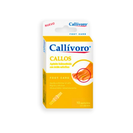  CALLIVORO CALLOS APOSITO HIDROCOLOIDE 10 UNIDADES 68 MM X 19 MM 