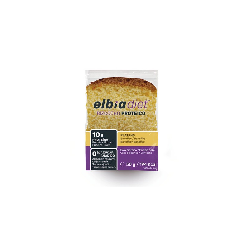 ELBIA BIZCOCHO DE PLATANO-BANOFFEE 50G ELBIA BIZCOCHO DE PLATANO-BANOFFEE 50G