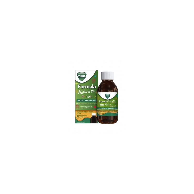 FORMULA NATURA TOS NIÑOS 1 FRASCO 140 ML SABOR MIEL Y FRESA
