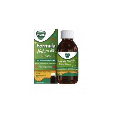  FORMULA NATURA TOS NIÑOS 1 FRASCO 140 ML SABOR MIEL Y FRESA 