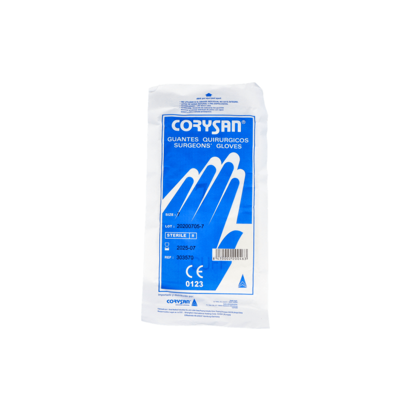 GUANTES CORYSAN CIRUGIA LATEX T-7 2 UDS GUANTES CORYSAN CIRUGIA LATEX T-7 2 UDS