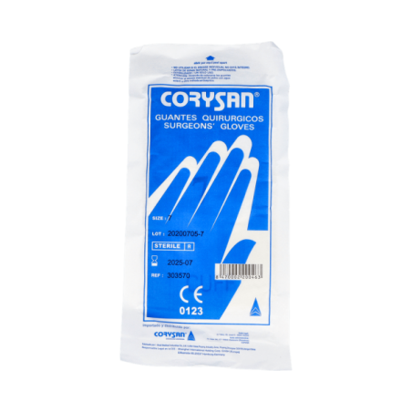  GUANTES CORYSAN CIRUGIA LATEX T-7 2 UDS 