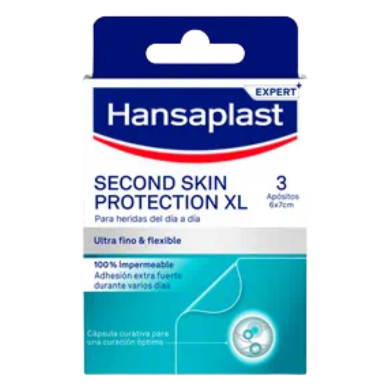 HANSAPLAST SECOND SKIN PROTECTION 3 PARCHES 7 CM X 6 CM HANSAPLAST SECOND SKIN PROTECTION 3 PARCHES 7 CM X 6 CM