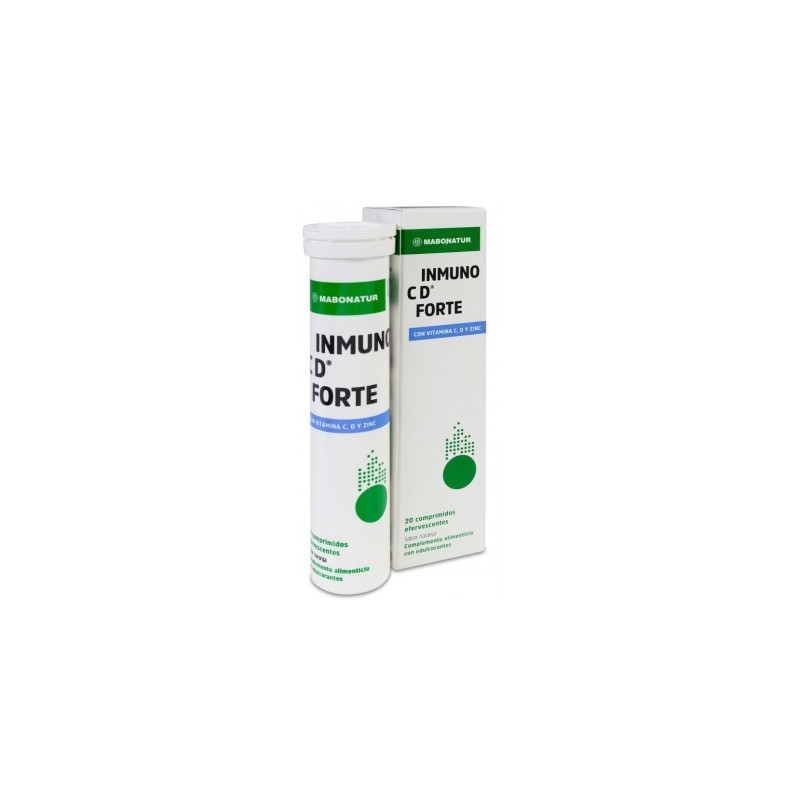 INMUNO C D FORTE 20 COMPRIMIDOS EFERVESCENTES SABOR NARANJA
