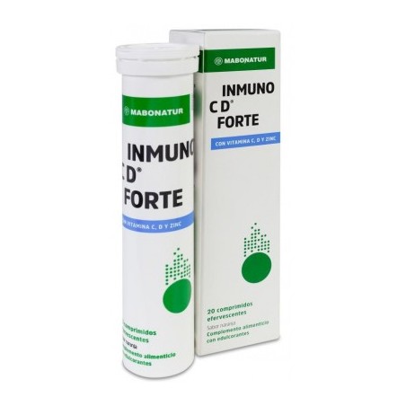  INMUNO C D FORTE 20 COMPRIMIDOS EFERVESCENTES SABOR NARANJA 
