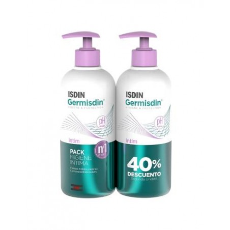  ISDIN GERMISDIN DUO GEL HIGIENE INTIMA 250 ML 40% 2 UNIDADES 